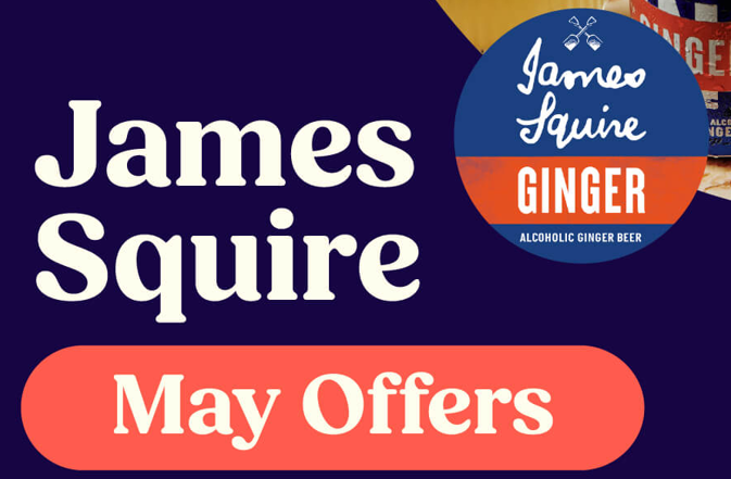 James Squire May Offers