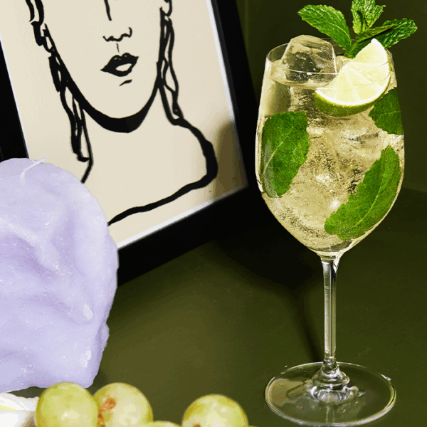 st germain hugo spritz in decorative scenery